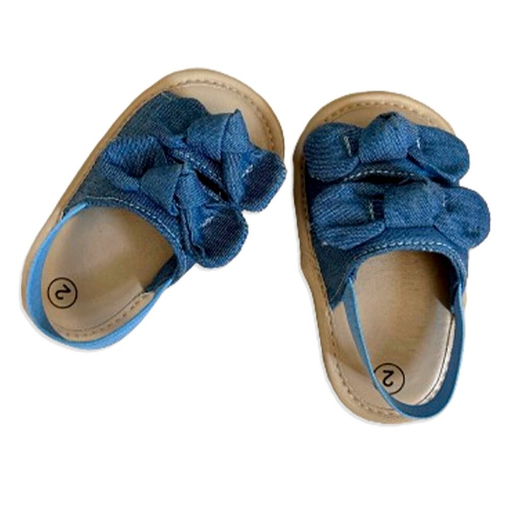 Denim Bow Sandals (18-24m)
